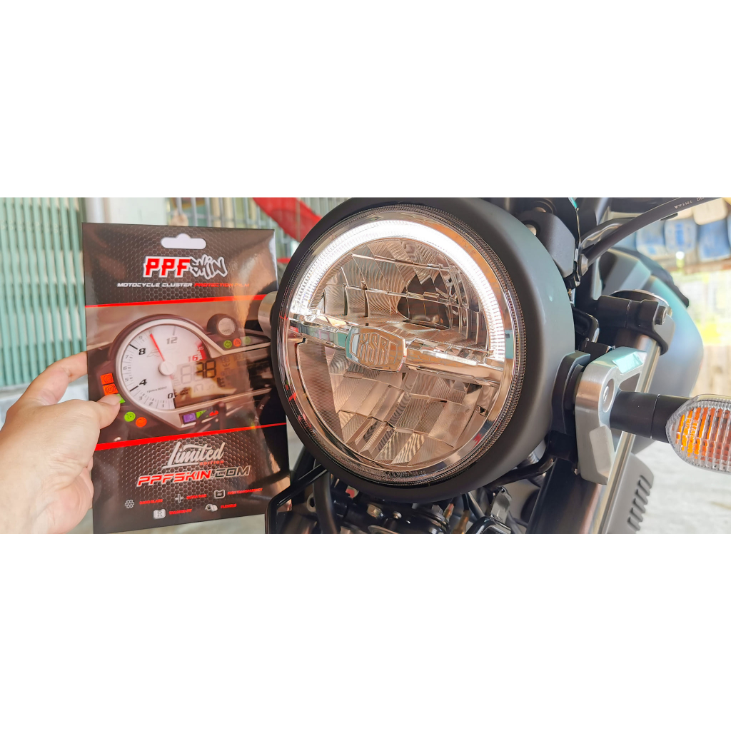 PPF Dán Bảo Vệ Đèn Pha YAMAHA XSR 900 155 ..... PPF dán bảo vệ chóa đèn
