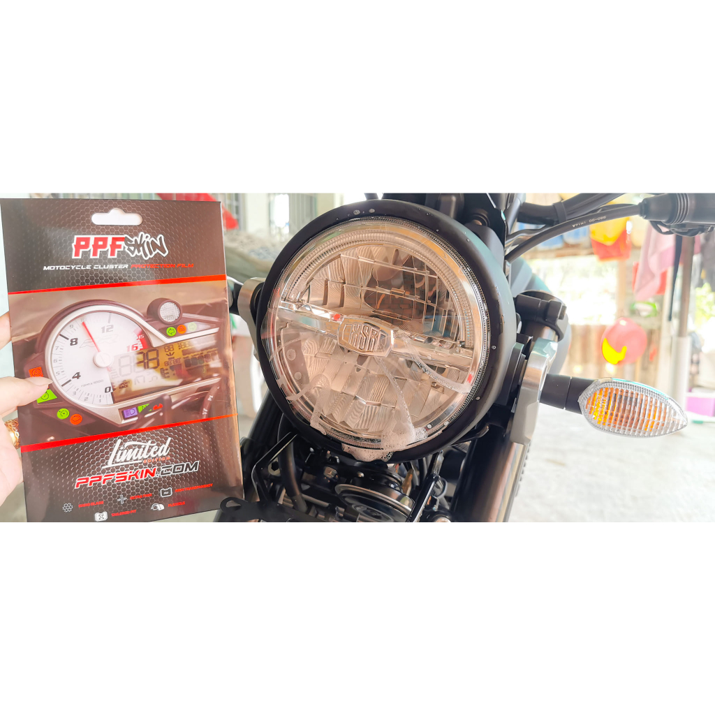 PPF Dán Bảo Vệ Đèn Pha YAMAHA XSR 900 155 ..... PPF dán bảo vệ chóa đèn