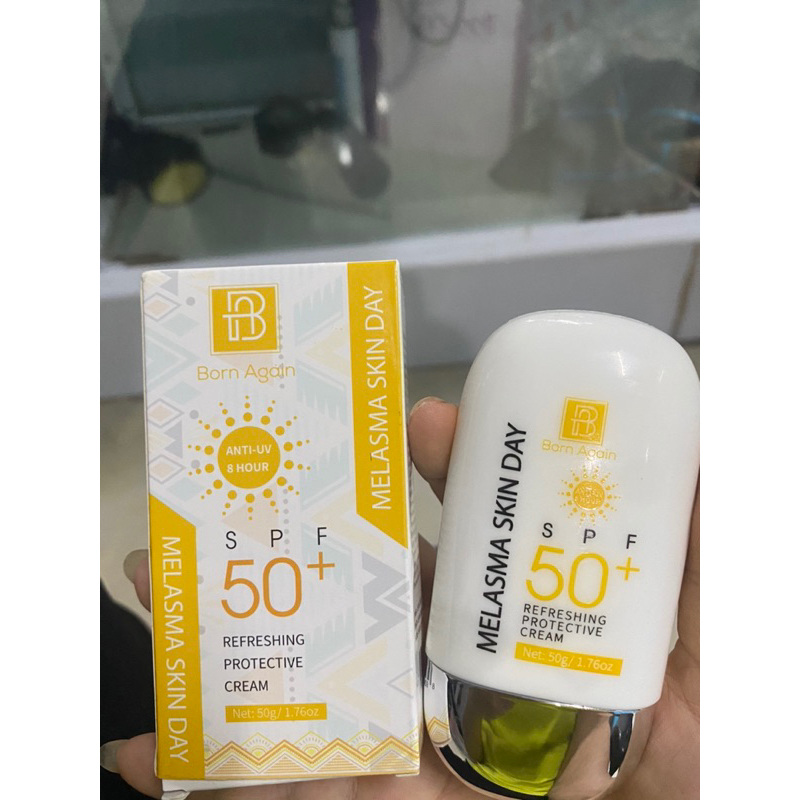 KEM CHỐNG NẮNG SPF 50++ . Net 50g . Không bết dính , nâng tone | Shopee ...
