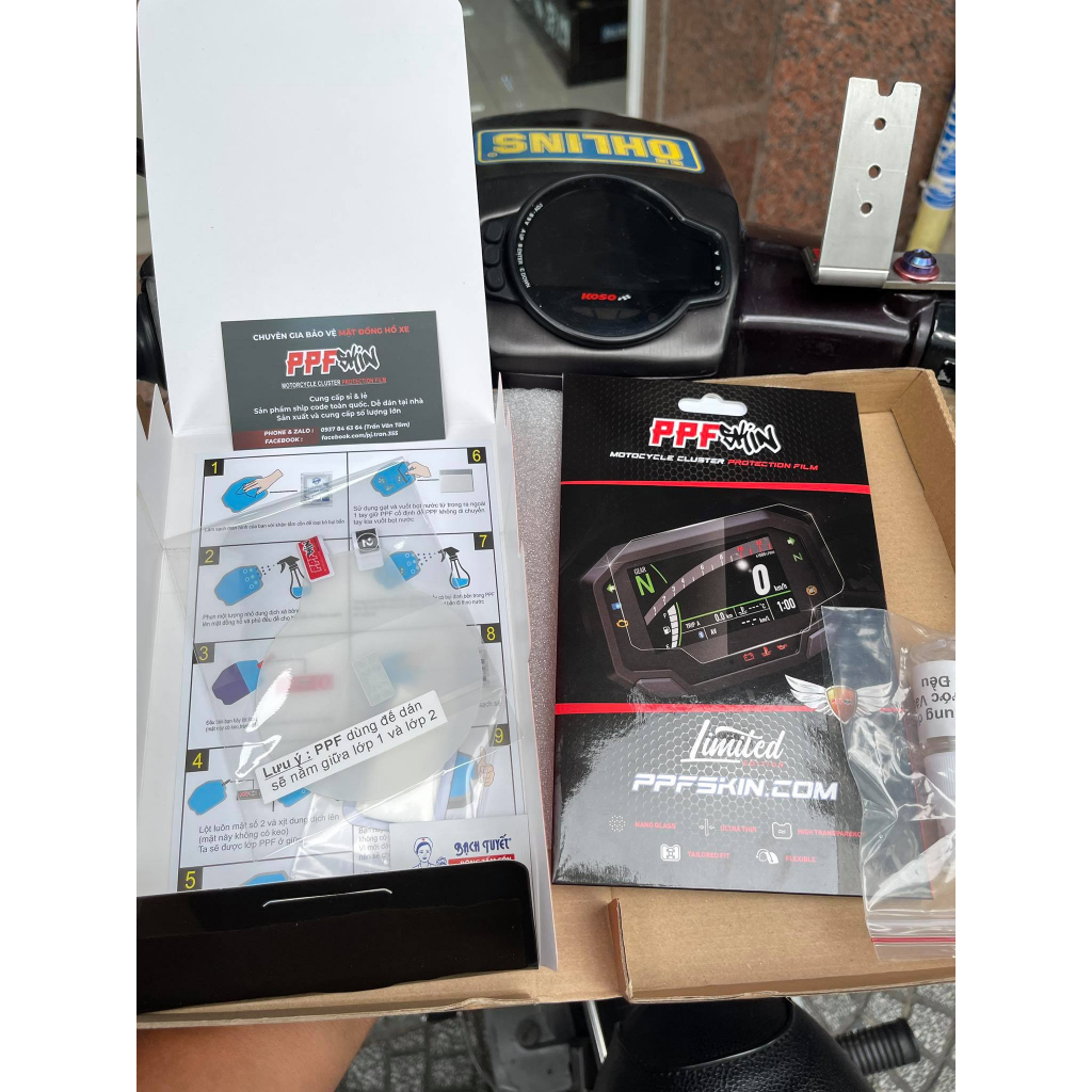 PPF Koso MS-01.....dán bảo vệ mặt đồng hồ xe , hàng nhập khẩu