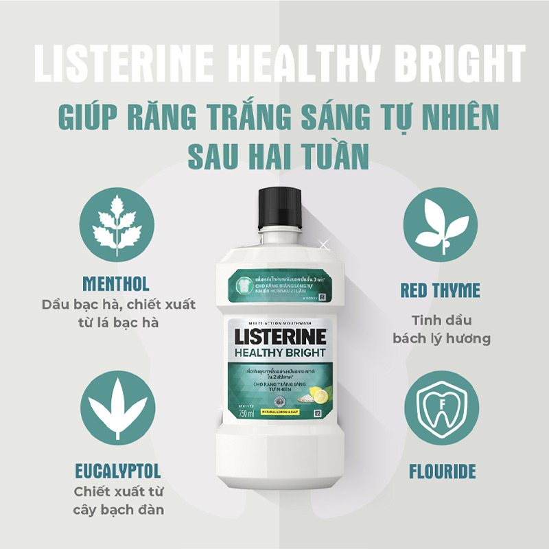 Ảnh Nước Súc Miệng Listerine Cool Mint Giúp Răng Trắng Sáng Và Thơm Miệng 750ml/250ml 4