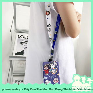 [Sẵn VN - Hỏa Tốc] Dây Đeo Thẻ Móc Bao Đựng Thẻ Nhân Viên Nhựa ABS Phong Cách Nhân Vật Hoạt Hình Snoopy Daylife