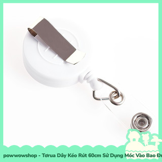[Sẵn VN - Hỏa Tốc] Tơrua Dây Kéo Rút 60cm Sử Dụng Móc Bao Đựng Thẻ Nhân Viên Phong Cách Black White Đơn Sắc Tinh Tế
