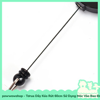 [Sẵn VN - Hỏa Tốc] Tơrua Dây Kéo Rút 60cm Sử Dụng Móc Bao Đựng Thẻ Nhân Viên Phong Cách Black White Đơn Sắc Tinh Tế