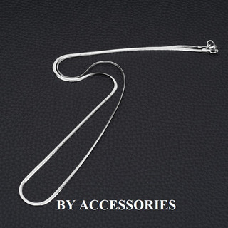 Dây chuyền nam nữ unisex titan kiểu mì dẹp xương rắn bản nhỏ 2mm 2.5mm thời trang không gỉ C28 có nhiều size