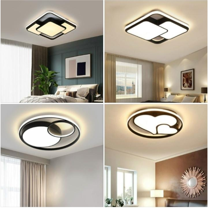 Đèn trần MONSKY POUTE 3 chế độ ánh sáng trang trí phòng khách, phòng ngủ sang trọng - kèm điều khiển.