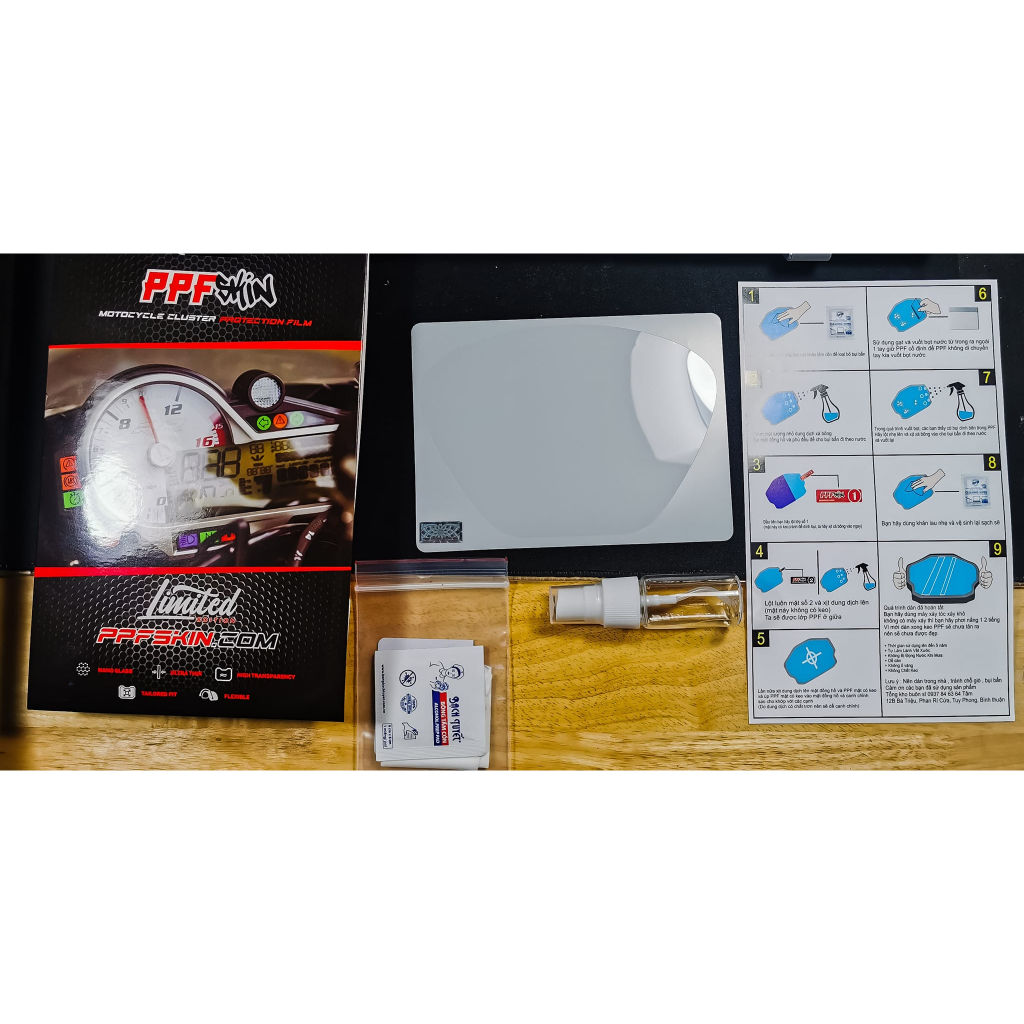 PPF Evo200 Miếng Dán PPF bảo vệ mặt đồng hồ xe, UPPF thương hiệu, 10 năm vẫn đẹp