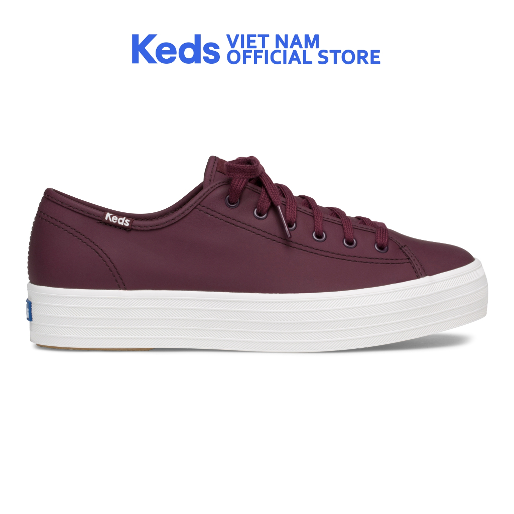 Giày Keds Nữ - Triple Kick Leather Burgundy - KD061666