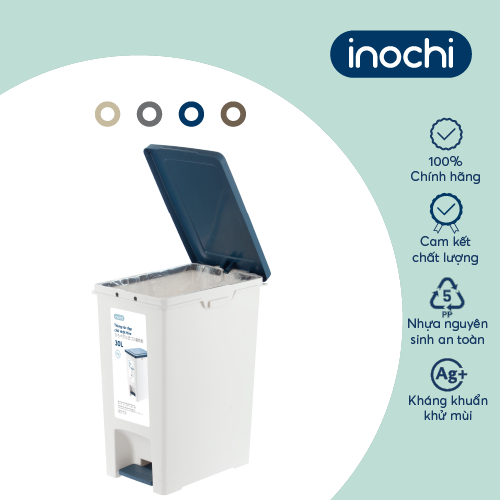 Thùng rác có nắp, thùng rác INOCHI, thùng rác nhựa đạp chân chữ nhật ...