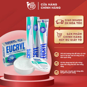 Bột Tẩy Trắng Răng Eucryl Toothpowder Freshmint 50g