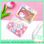 Dây Móc Bao Đựng Thẻ Nhân Viên Ngang Nhựa ABS Phong Cách Hình Hoa Flower Cổ Điển Và Hiện Đại