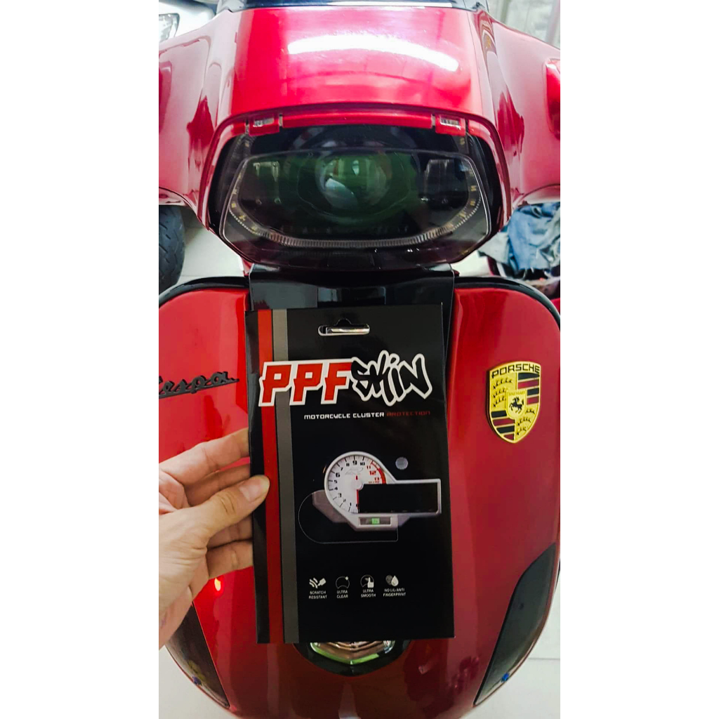 PPF chóa đèn Vespa Sprint. UPPF dán bảo vệ chóa đèn xe