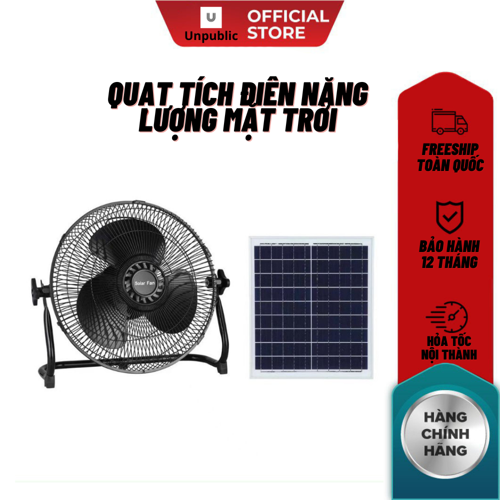 Quạt Năng Lượng Mặt Trời để Bàn Solar Fan Quạt Tích điện Chân Quỳ Dùng