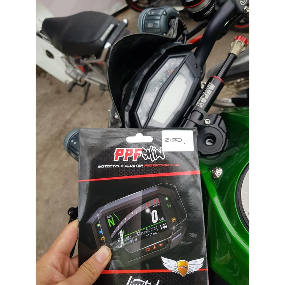 PPF Kawasaki Z1000 ....PPF dán bảo vệ mặt đồng hồ xe , xước tự phục hồi vết xước dâm