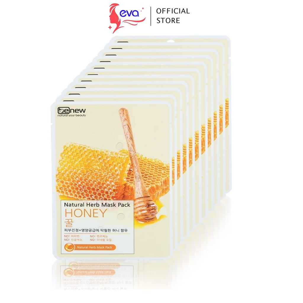 [Mã ICBFRI15 giảm 10% đơn 0đ] Mặt nạ giấy dưỡng da Mật Ong Benew Honey Natural Herb Mask Pack 22ml