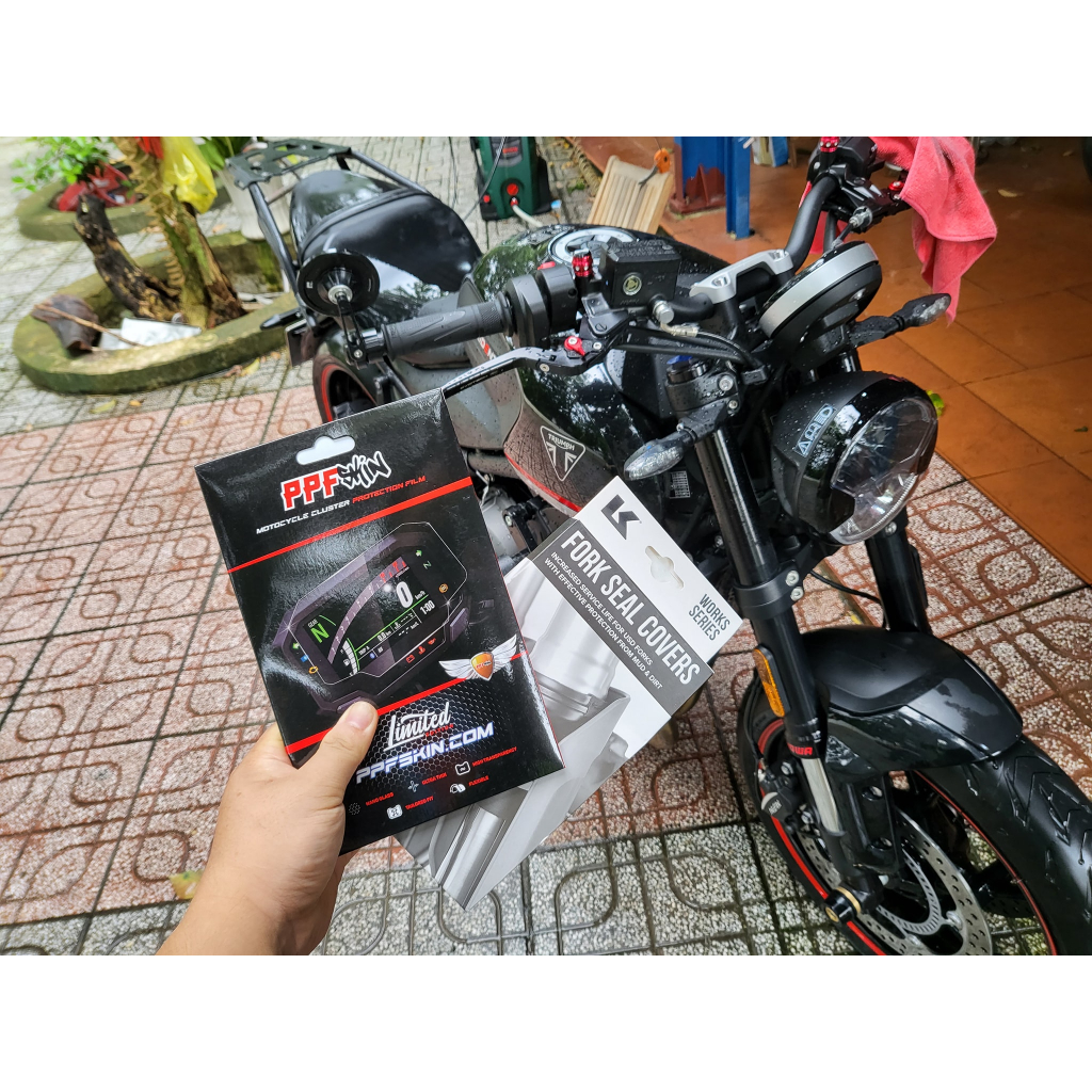 PPF Trium Trident 660 (2021) ... UPPF dán bảo vệ mặt đồng hồ xe