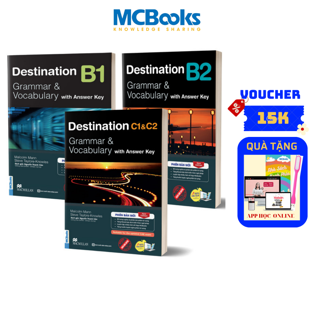 Sách Trọn Bộ Giáo Trình Destination Grammar & Vocabulary B1, B2, C1&C2 ...