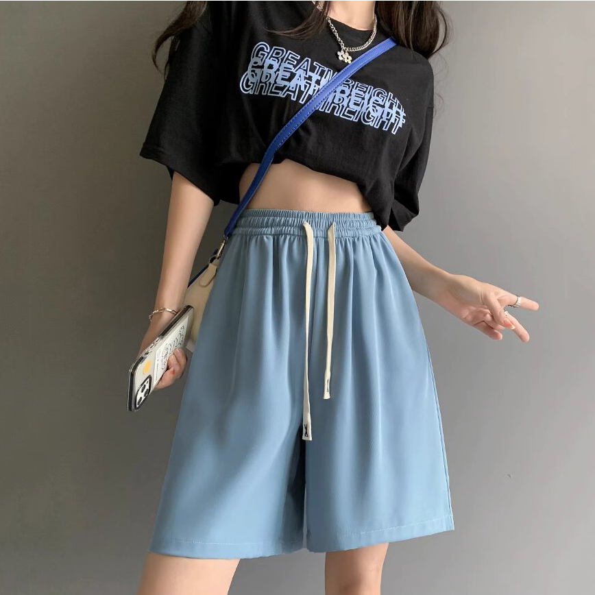 Quần Short Nữ Ống Rộng Dây X Trẻ Trung Năng Động, Đùi Ngố Mẫu Mới Hè Thu Mặc Mát Mẻ Đẹp m226