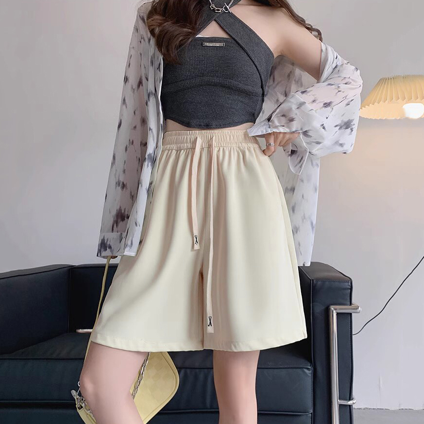 Quần Short Nữ Ống Rộng Dây X Trẻ Trung Năng Động, Đùi Ngố Mẫu Mới Hè Thu Mặc Mát Mẻ Đẹp m226