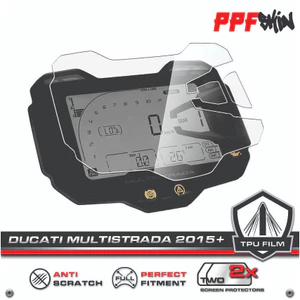 PPF Ducati Multistrada 950 (2017)... PPF dán bảo vệ đồng hồ xe, xước tự phục hồii