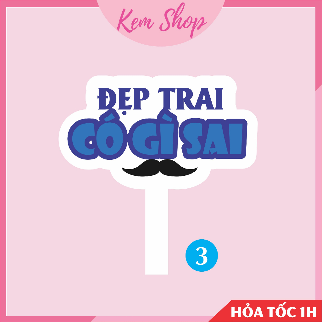 Hashtag đám cưới, hasgtag cầm tay chụp ảnh cưới mẫu mới hiện đại trẻ trung - Kem Shop K347