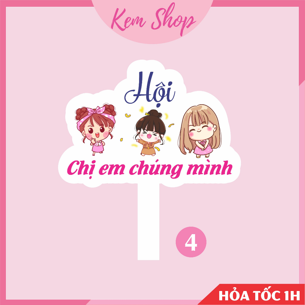 Hashtag đám cưới, hasgtag cầm tay chụp ảnh cưới mẫu mới hiện đại trẻ trung - Kem Shop K347