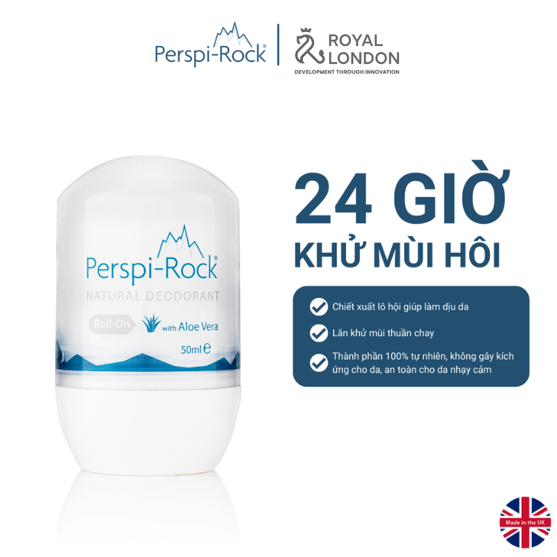 Ảnh Lăn khử mùi tự nhiên thuần chay Perspi-Rock 50ml 2
