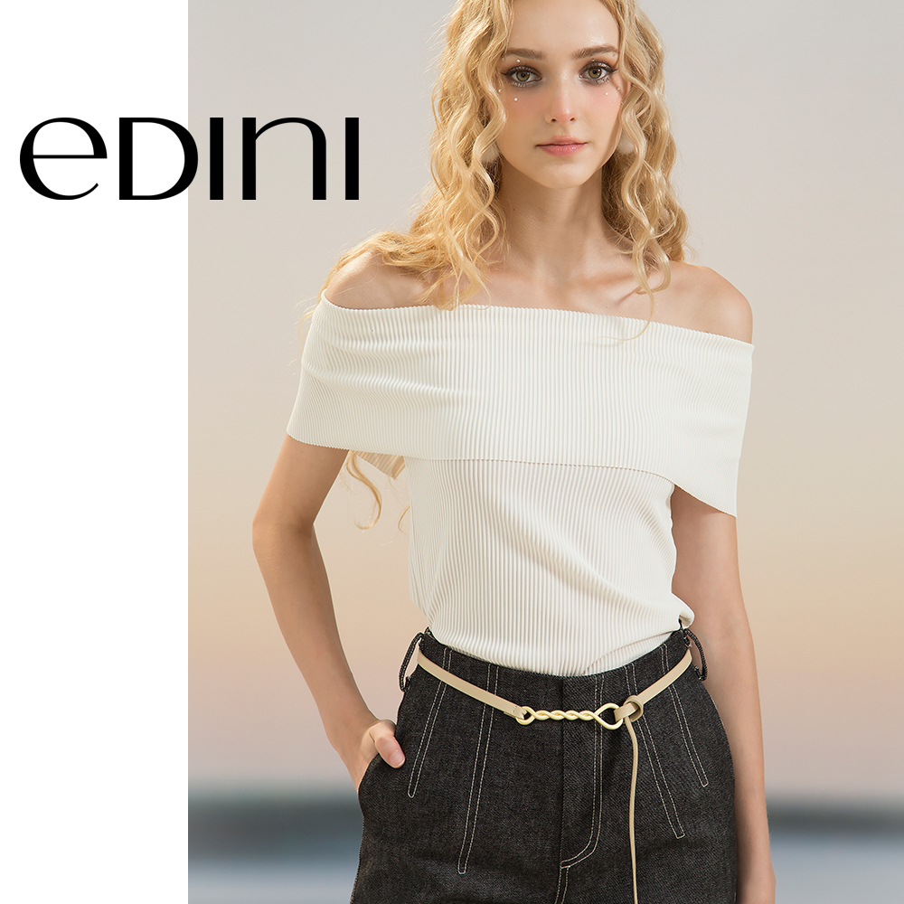Áo Trễ Vai Vải Gân - EDINI - A1575 | Shopee Việt Nam