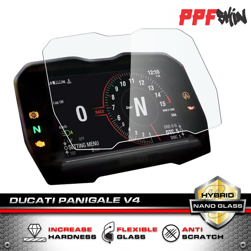 PPF Ducati Panigale V4. streetfighter v4....PPF dán bảo vệ mặt đồng hồ xe, nhập khẩu