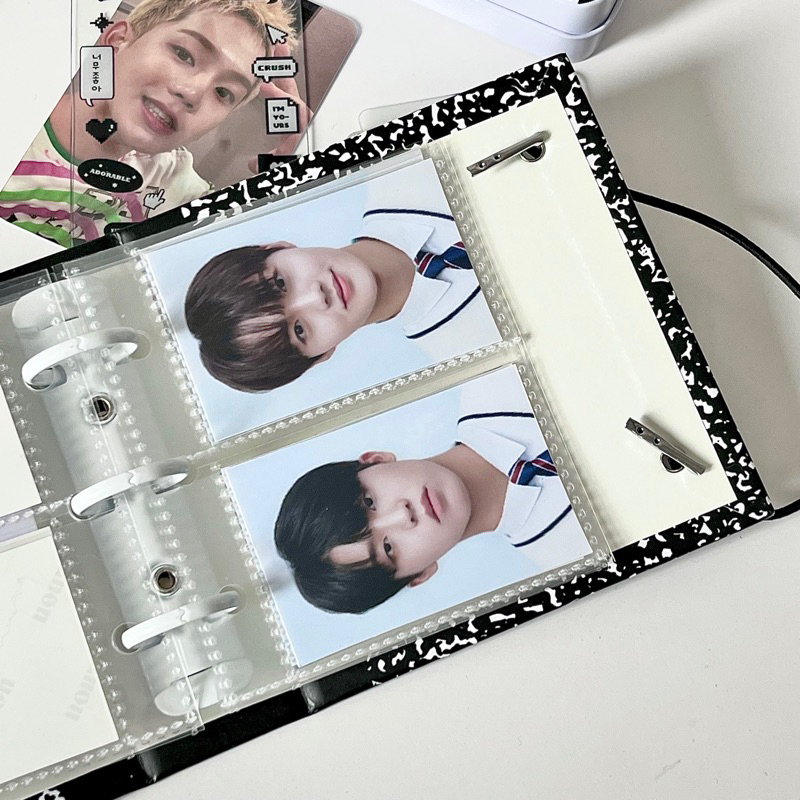 MINI BINDER EUPHORIA KÈM 25 SHEET 💗SỔ ALBUM MINI BINDER 3 CÒNG ĐỰNG ẢNH