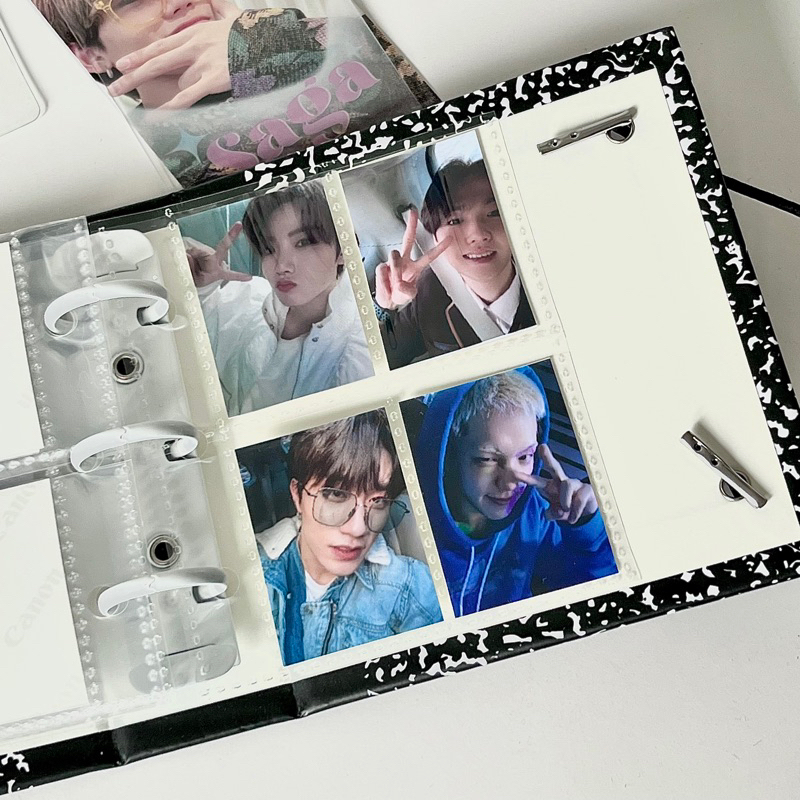 MINI BINDER EUPHORIA KÈM 25 SHEET 💗SỔ ALBUM MINI BINDER 3 CÒNG ĐỰNG ẢNH