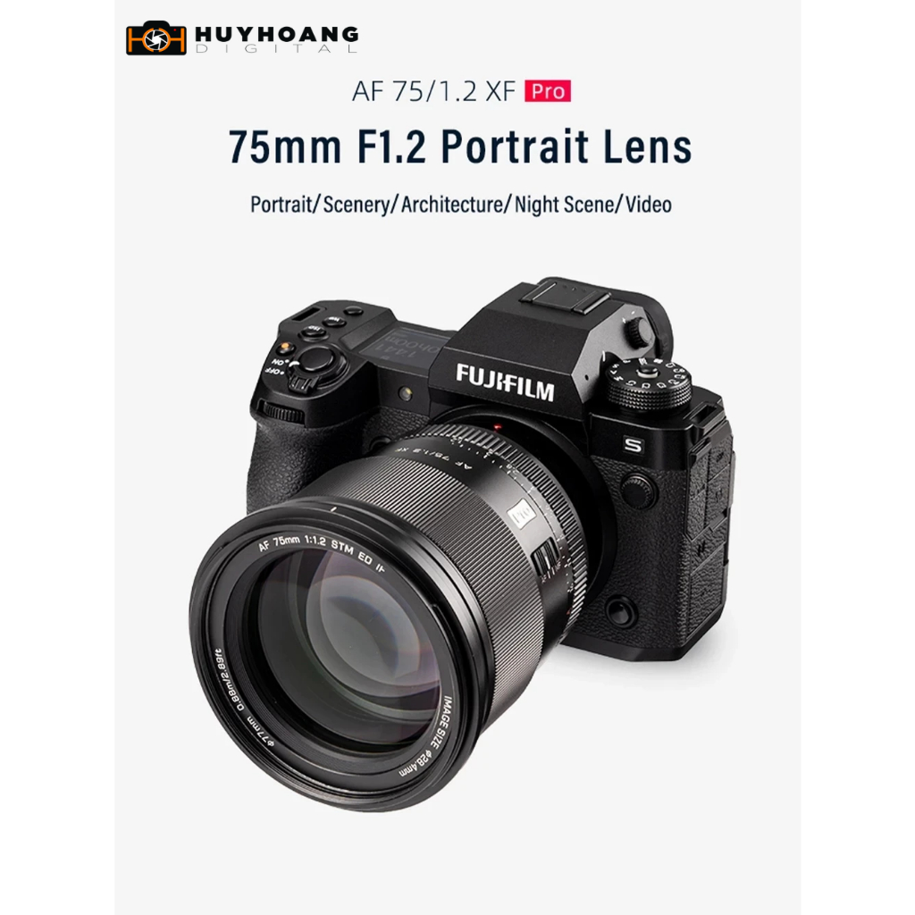 Ống Kính Viltrox 75mm F1.2 XF STM ED for Fujifilm XF | BigBuy360 - bigbuy360.vn