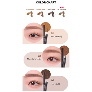 Mascara Lông Mày Lâu Trôi LILYBYRED Skinny Mes Browcara 3.5g Tự Nhiên Bền Màu Chống Nước - Bebeau