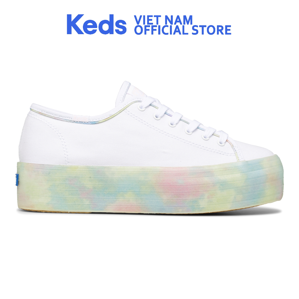 Giày Keds Nữ- Tripple Up Tie Dye Foxing White- KD066507