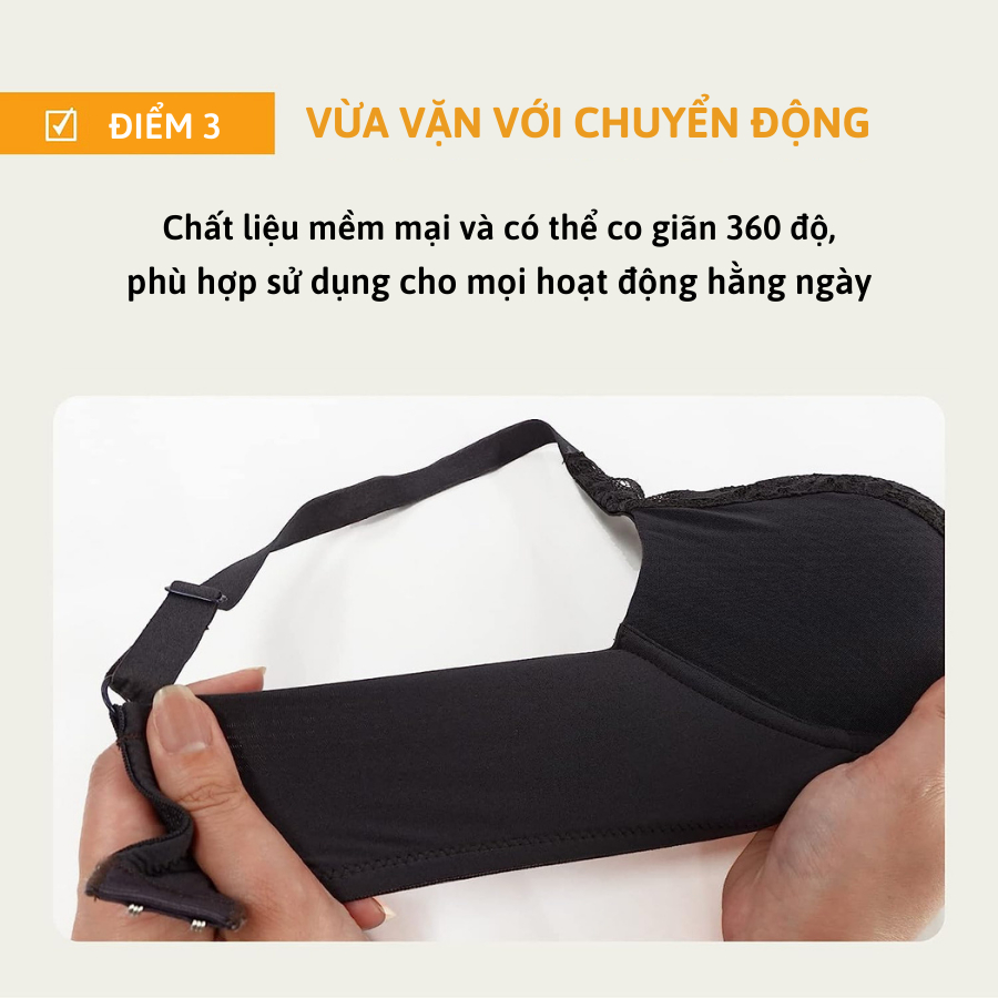 Áo lót Wacoal Lecien ISFB332 không gọng, nâng đẩy, ren, chống chảy xệ - SFB332 smart size