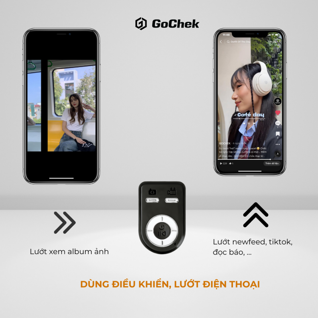 Gậy Chụp Ảnh Tripod GoChek SS100 – Bluetooth, Đa Năng, Kéo Dài 2m2