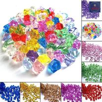 Hạt nhựa giả đá Acrylic BEDO xuyên sáng, hạt trang trí chữ nổi, hồ cá, epoxy resin, decor cao cấp