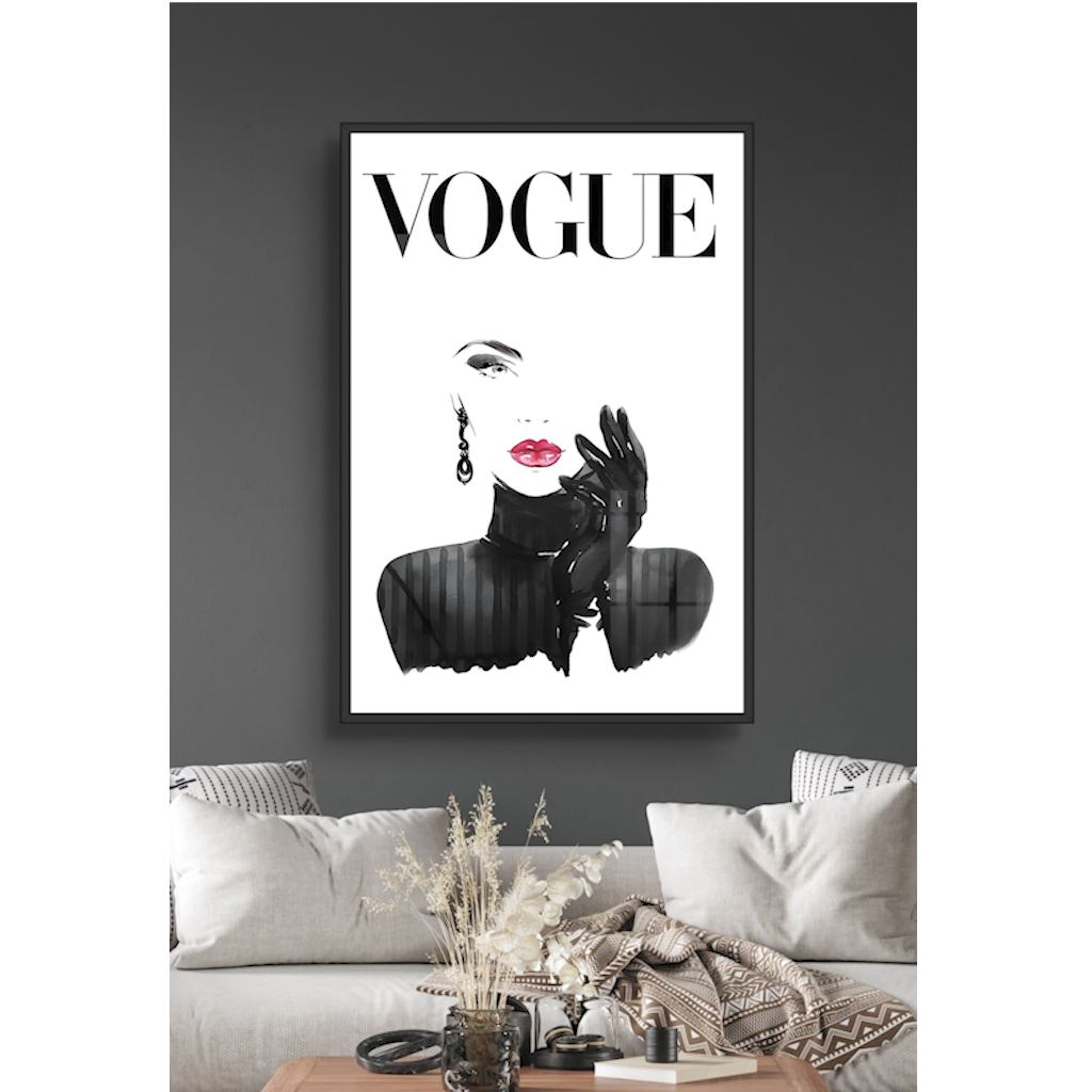 Tranh Logo Các Hãng Thời Trang, Tranh Gỗ Tráng Gương Có Khung Decor Shop Thời Trang