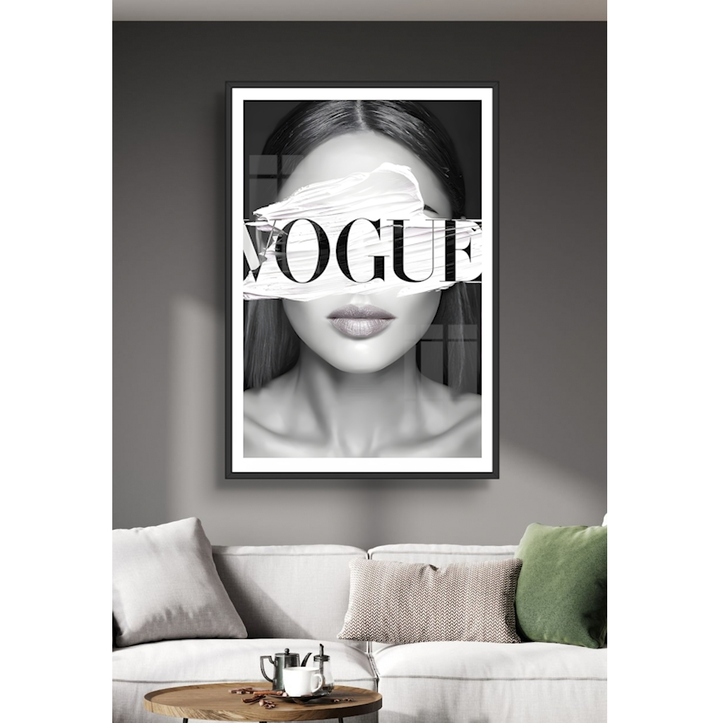 Tranh Logo Các Hãng Thời Trang, Tranh Gỗ Tráng Gương Có Khung Decor Shop Thời Trang