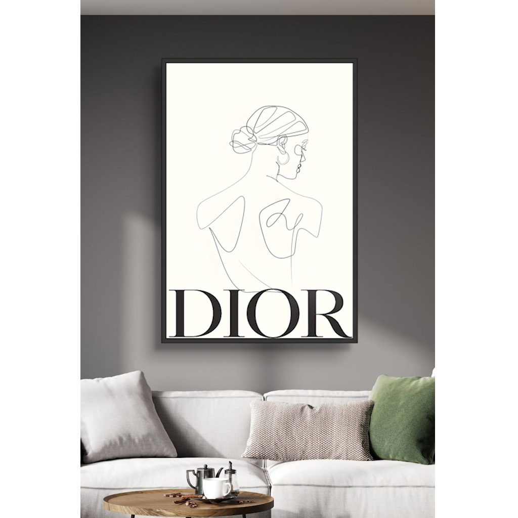 Tranh Logo Các Hãng Thời Trang, Tranh Gỗ Tráng Gương Có Khung Decor Shop Thời Trang