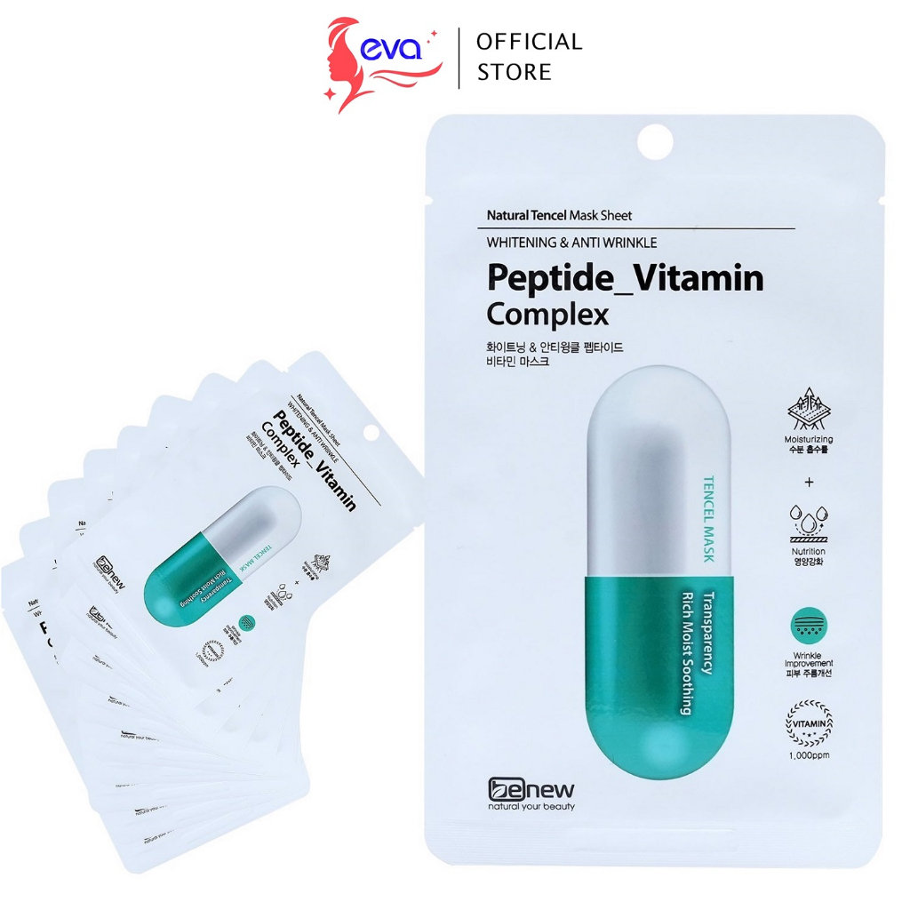 [Mã ICBFRI15 giảm 10% đơn 0đ] Mặt nạ dưỡng da Benew Peptide Vitamin Complex phục hồi cấp ẩm cho da khô 26ml
