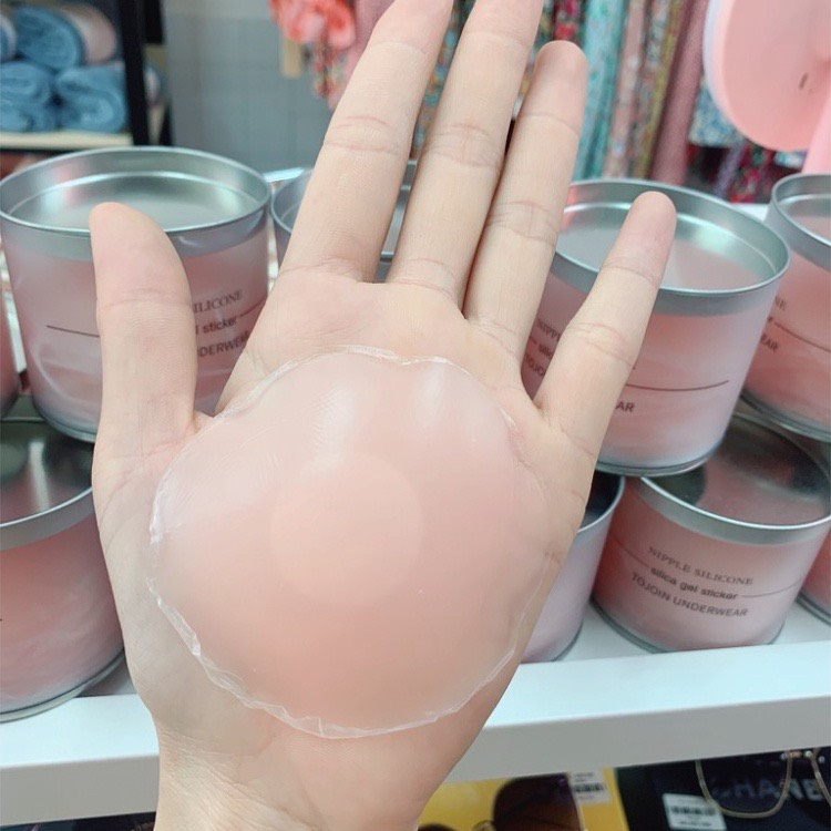 Miếng Dán Ngực Silicon Siêu Mỏng Hộp 5 cặp sử dụng nhiều lần 0123