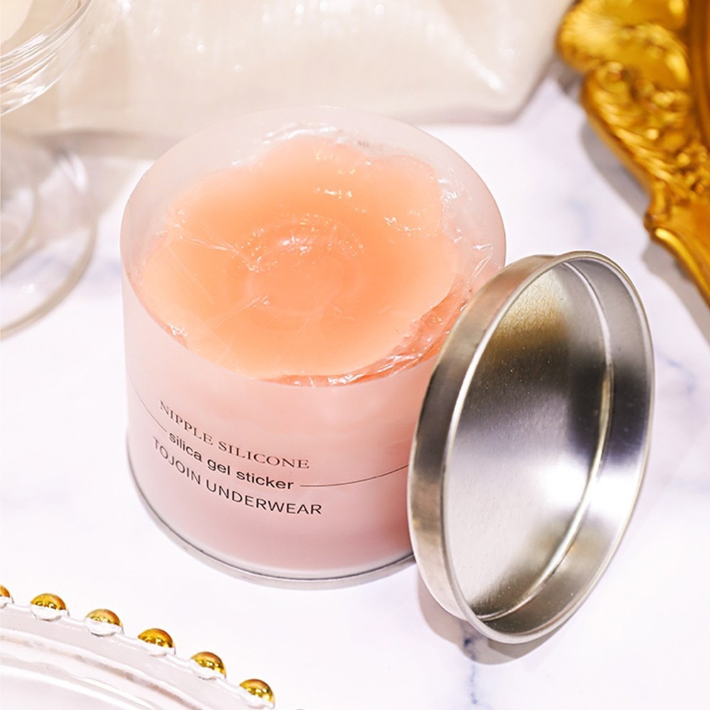 Miếng Dán Ngực Silicon Siêu Mỏng Hộp 5 cặp sử dụng nhiều lần 0123
