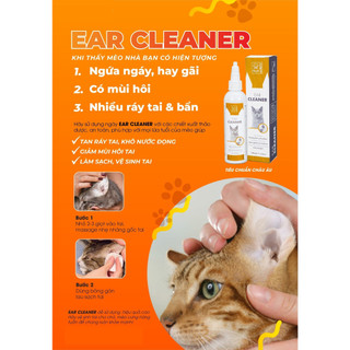 Nước Rửa Vệ sinh Tai Ear Cleaner M-Pets chai 118ml Cho Chó Mèo Hết Mùi Hôi Tai  vn pet shop