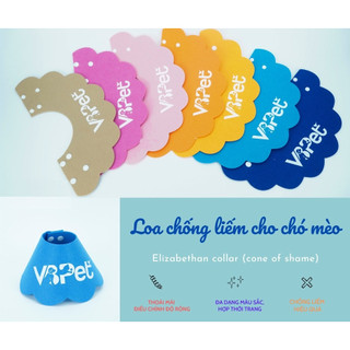 Loa chống liếm cho chó mèo/vòng đeo cổ chống liếm thú cưng hình bông hoa VN.PET