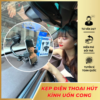 Giá đỡ điện thoại hút kính loại chân uốn dẻo dành cho ô tô