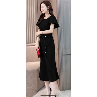 Đầm body đuôi cá tay cánh tiên sang trọng hàng cao cấp-HD TẶNG KÈM HOA TAI THỜI TRANG