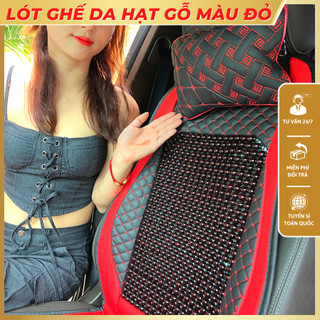 Lót ghế DA hạt Gỗ tự nhiên dành cho xe ô tô, xe tải form chữ S