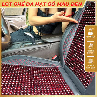 Lót ghế DA hạt Gỗ tự nhiên dành cho xe ô tô, xe tải form chữ S