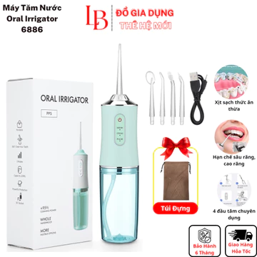 Máy tăm nước Oral Irrigator Bản Pro, tăm nước vệ sinh răng 3 cấp độ 4 đầu tăm mới nhất 2024